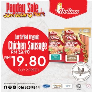 [LIMITED TIME COMBO] ORGANIC Chicken Sausage (Buy 2 Free 1)