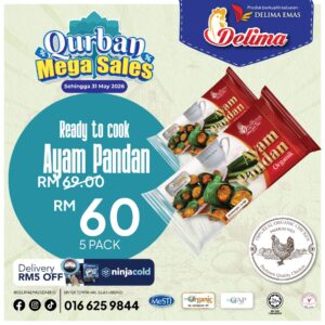 [LIMITED TIME COMBO] ORGANIC Ayam Pandan (5 Pack)