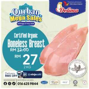 [LIMITED TIME COMBO] ORGANIC Boneless Breast (2 Kg)